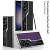 Samsung S24Ultra Гальванизированный Суперкар Чехол для Телефона S24plus Ультратонкий Однотонный Кожаный Чехол S23u Защитный Чехол