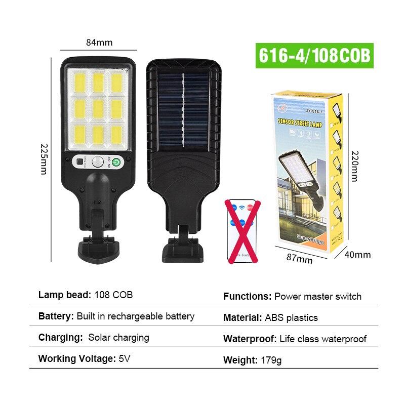 Наружный светодиодный солнечный настенный светильник, индукционный садовый светильник для человеческого тела, настенное освещение для дома, уличный фонарь с дистанционным управлением