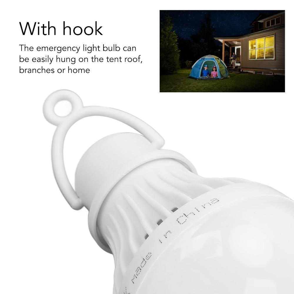 With Hook LED Camping Light 5W Power Tent Bulb Durable Portable Lantern Hiking