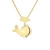 Children's Pendant - LÉA &; ARTHUR - Whale - 375 Yellow Gold - Hypoallergenic Jewelry - Prestige Case