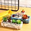 Natural Wooden Flowerpot Garden Decor Trough Decor Pots Succulent Boxes Rectangle Vase Vintage Crates Wood Flower Pot Home Tools
