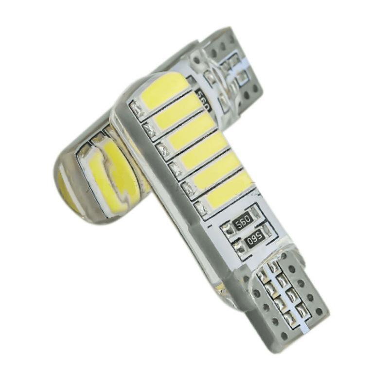2 Pcs T10-7020-12smd Silicone Car Motorcycle Width Light 12v Dc Highlight Reading Lamp Instrument