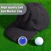 1/5Pcs Golf Ball Marker Round Cap Clip Mark with Level Function Magnetic Golf