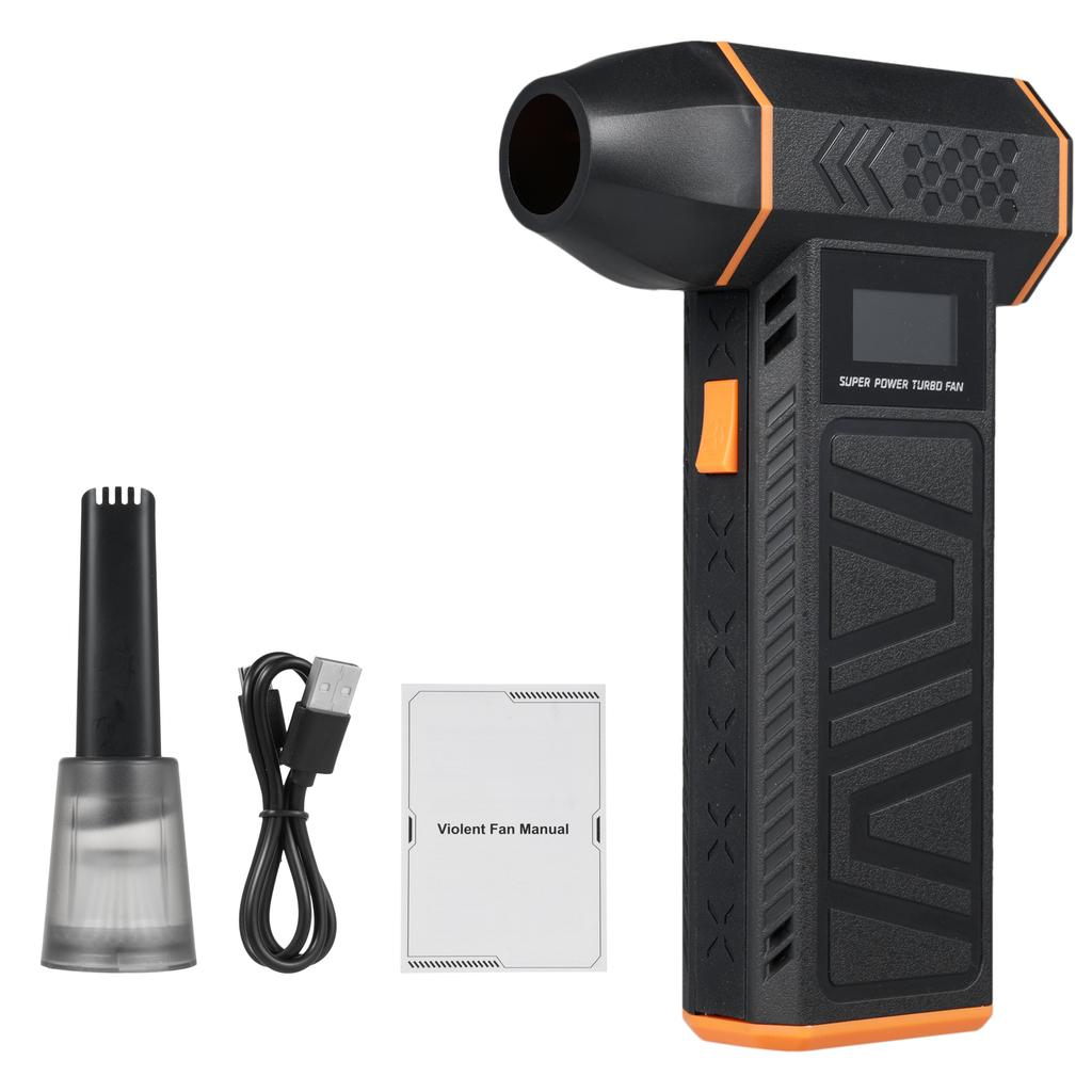 Пылесос сжатого воздуха 110000 об/мин ЖК-дисплей 3 уровня скорости ветра и мощности, поддержка быстрой зарядки 30 Вт с подсветкой