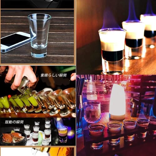 Batone Shot Glasses, 12-Piece Set - 30ml Clear Mini Shot Glasses, Heavy-Based 30ml Whiskey Glasses, Mini Tequila Glasses (12)