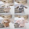 Adorable Rabbit Realistic Plush Keychain With Soft Pp Cotton Stuffing Cute Keyring Toy Perfect For Couples And Car Bags