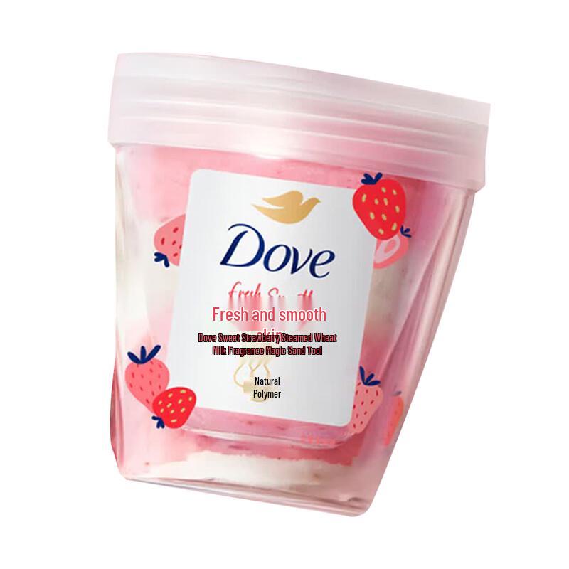 DOVE Сладкий клубничный и овсяный скраб для тела