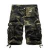 Summer Mens Cargo Shorts Camouflage Twill Chino Knee Length Pants Pockets Beach Pants