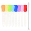 8 Pack Liquid Dropper Silicone and Plastic Droppers Pipettes with Bulb Tip Eye
