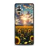 Beautiful Yellow Sunflower Phone Case For Xiaomi Redmi Note 14 13 5G 10 11 12 Pro Plus 4G 14C 13C 12C 10C Black Cover