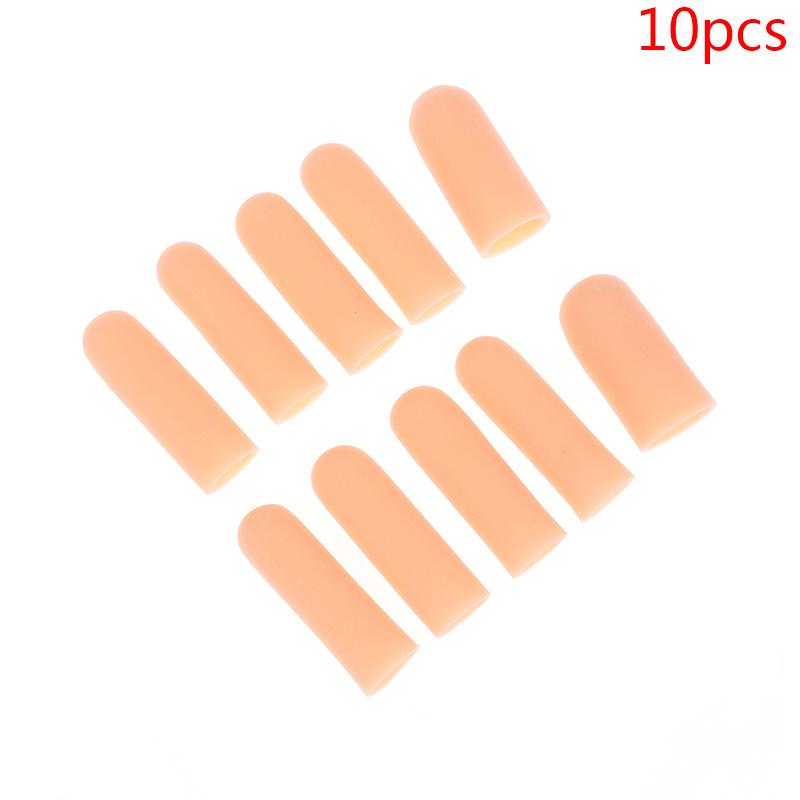 10pcs/set Silicone Gel Tube Hand Bandage – Finger and Thumb Protector for Pain Relief