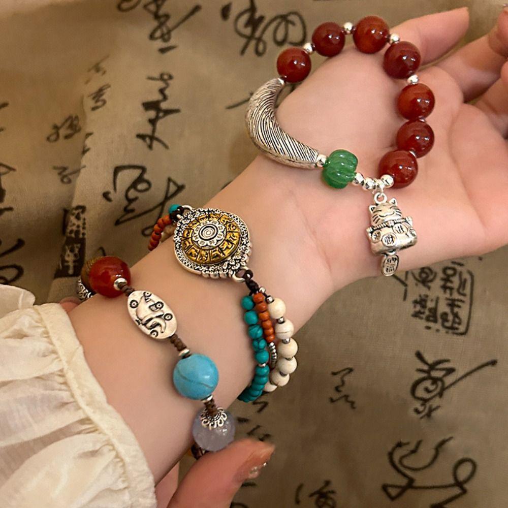 Nepal Tibetan Style Tibetan-style Bracelet Colorful Vintage Beaded Bracelet Woman/Girls