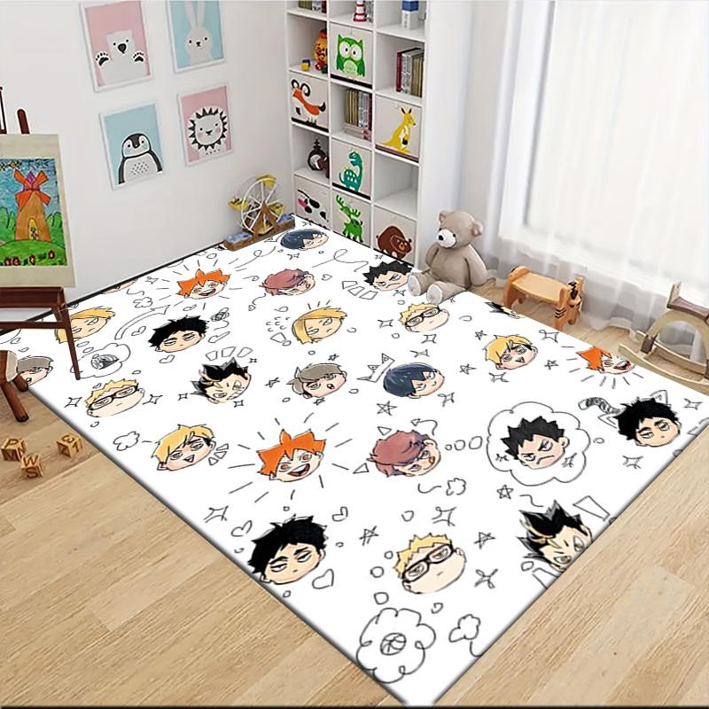 1Pc Haikyuu Volleyball Spirit Carpet Rug Customizable Soft Washable Antislip Home Living Room Sofa Mats Personalized Rug 0917149