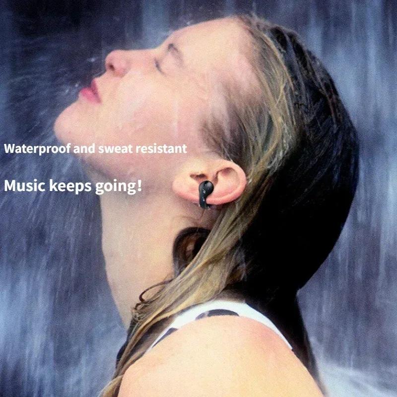 НОВЫЕ беспроводные наушники Bluetooth 5.3 с костной проводимостью T75 Clip Ear Гарнитура с шумоподавлением для музыки HD Call Sports Gaming Наушники