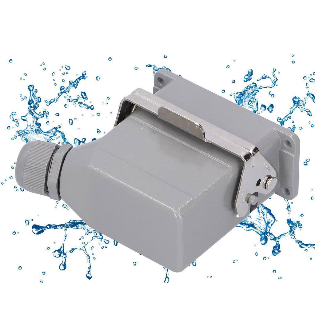 Сверхмощные разъемы Водонепроницаемый авиационный штекер 10 контактов Боковой вывод Промышленные средства управления