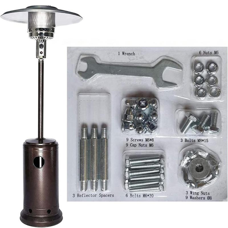 Screws Nut Heaters Tool Kit Patios Heaters Replacement Parts Complete Bolt & Nut Set For Heaters Hardware Accessories