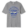 California Malibu Beach Bum Prints Printing Clothes Men Oversize T Shirt Summer Comfortable Casual T-Shirt Cotton Tee Shirt