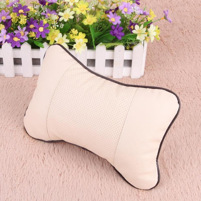 Подушка для автомобиля, кожаный подголовник, супермягкий чехол для сиденья автомобиля из пеноматериала с эффектом памяти, подушка для отдыха на шее, подголовник для автомобиля, копающий ямы