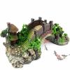 New Beautiful Artificial Resin Bridge Fish Tank Ornament for Aquarium - Realistic Aquarium Ornaments and Landscaping Rockery Bri