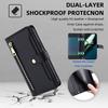 Противоударный чехол для телефона OnePlus 11 5G, откидная кожаная обложка для телефона с карманом на молнии, слотами для карт и ремешками