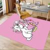 1pc Adorable White Kitten Carpet for Playroom Bedroom Living Room Sofa Home Decor,kids Game Area Rug Non-slip Floor Mat Y728137