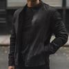Suede Motorcycle Handmade Men's Biker Black Zip Leather Lambskin Genuine Jacket