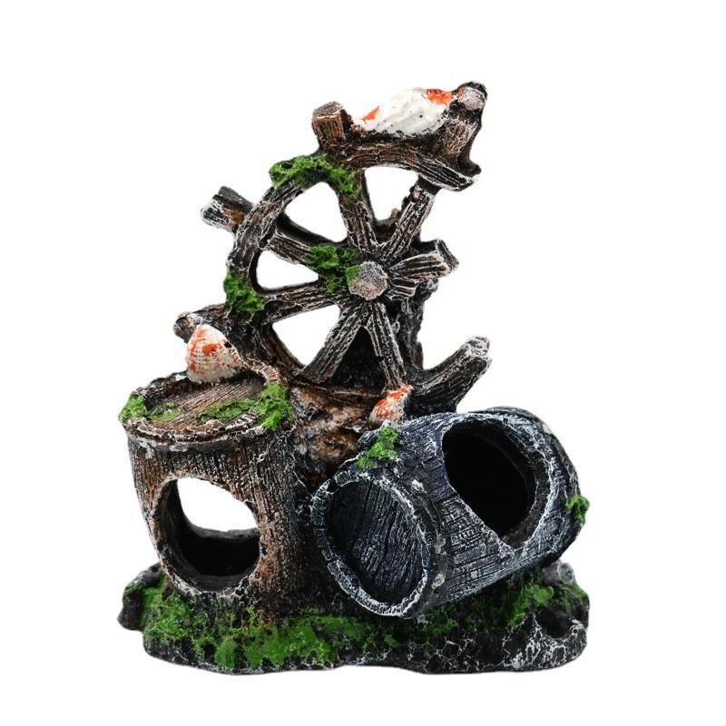 Украшения для аквариума из флокированной смолы