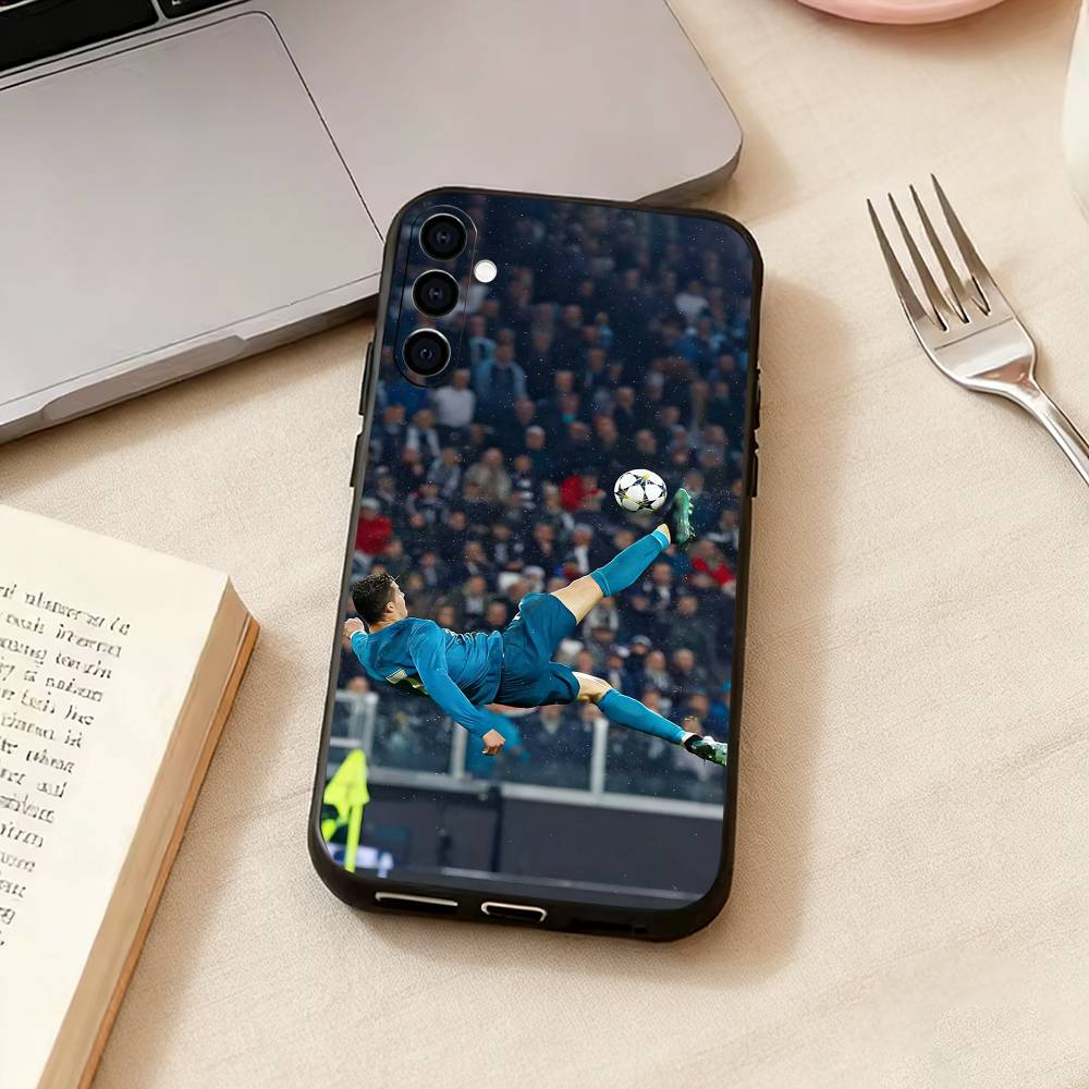 Известный спортсмен A-CR7 Чехол для телефона Samsung Galaxy A73, A72, A71, A70, A53, A52, A51, Другие Мягкий черный чехол