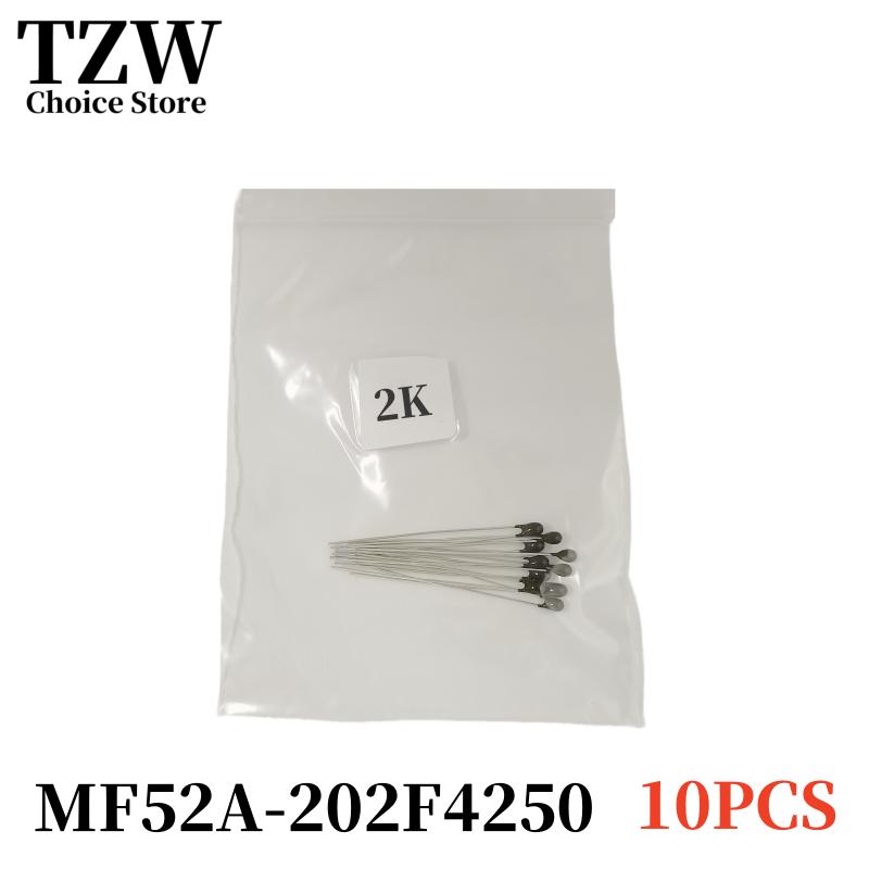 TZW 10 ШТ. Термистор NTC Терморезистор MF52 NTC-MF52AT 1K 2K 3K 4.7K 5K 6.8K 10K 15K 20K 30K 50K 100K B4250 1%