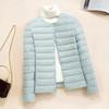 Korean Slim Fit O-neck V-neck Female Short Quilted Puffer Coat 2025 New Arrivlas Women Ultra Lightweight Packable Liner Jackets