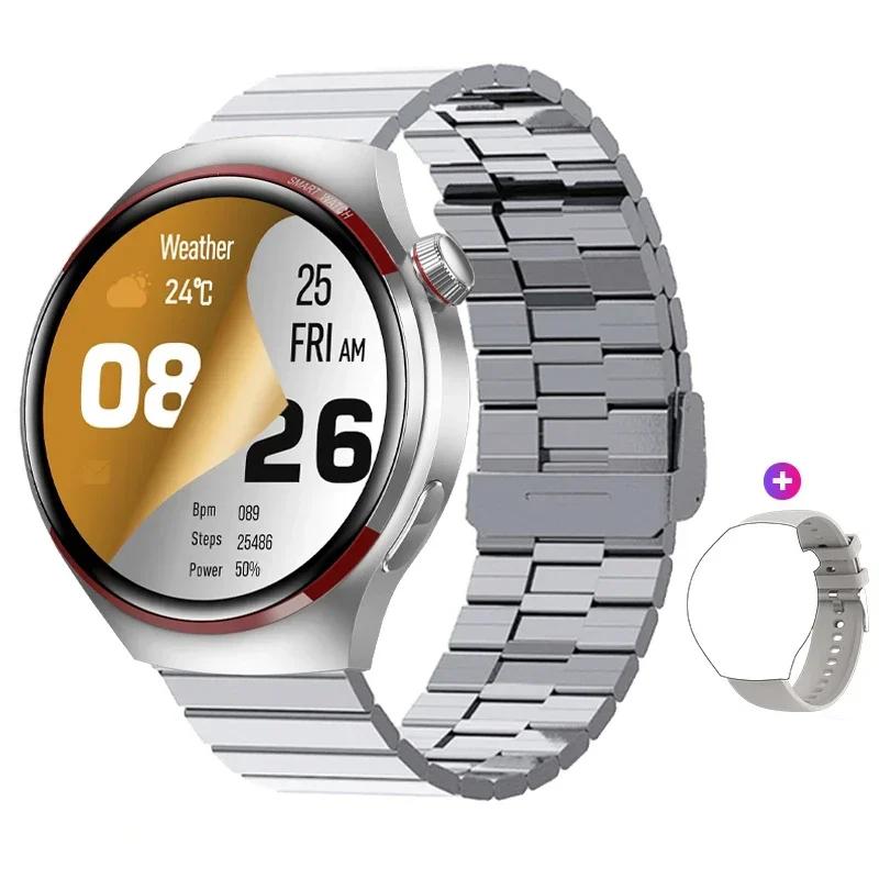 2024 Новые оригинальные часы 4 Pro, мужские деловые часы GT4, GPS, спортивный трекер, AOMLED, HD-экран, NFC, Bluetooth, умные часы с вызовом