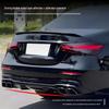 Совместимо с Mercedes-Benz E-Class (2017-2022 гг.) W213 Седан Спортивный E53/E63 Задний диффузор и насадки на глушитель.
