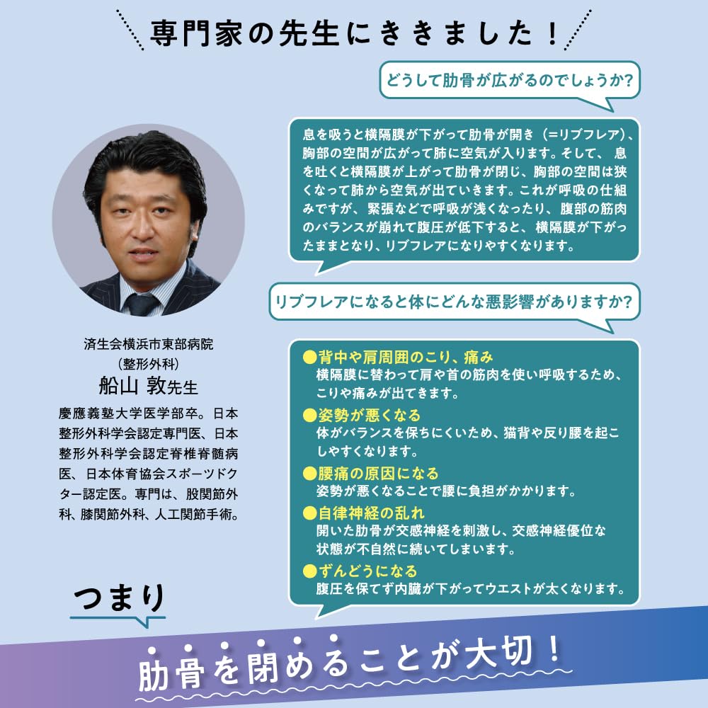 Nakayama Style Magico Rib Posture Supervised by an Orthopedic Surgeon and Made in Rib Posture Rib Rib Beautiful Waist Style Rib Hand Spine Rib Belt