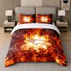 3Pcs Bedding SetDerby County Football Soft Bed Sheet and Two Pillowcases Home Bedroom Decor