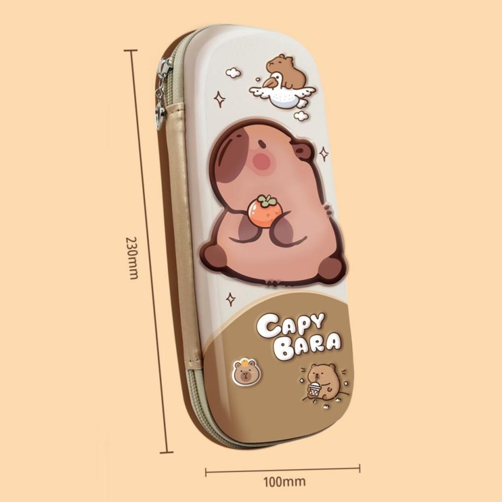 3D стерео милый пенал Capybara устойчив к падениям водонепроницаемый школьный контейнер для хранения школьных принадлежностей жесткий чехол для декомпрессии