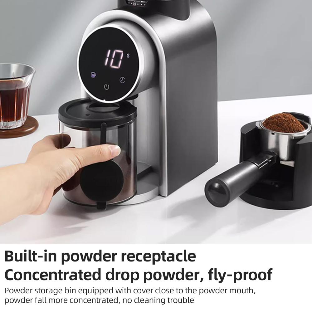 Мельница для кофейных зерен с коническими жерновами для эспрессо/французской прессы/турецких кофеварок с сенсорным экраном