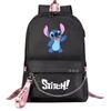 Anime Backpack Usb Teen Student School Bag Men'S And Women'S Leisure Travel Backpack