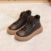 Зимние новые модные женские ботинки, плюшевые, на шнуровке, однотонные, большого размера, теплые и удобные, кроссовки на мягкой подошве Zapatillas
