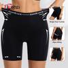 Ice Silk Safety Shorts Women High Waist Anti Chafing Thigh Panties Invisible Pants Under Dress Yoga Boxer Black