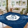Sheffield Wednesday Design Crystal Velvet Rug Soft Decorative Mat for Bedroom Entrance