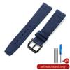 Captain Blue Citizen High Density Knitting Wrist for IWC Pilot Portugal Portofino Nylon Canvas Men 20mm 21mm 22mm Watch Strap