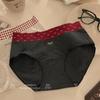 British Classic Plaid Mid-Waist Women's Antibacterial Cotton Underwear