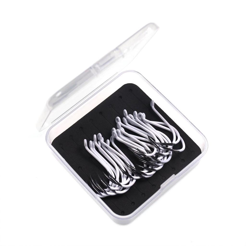 25pcs/box Luminous Imported Steel Octopus Beak Hook Offset Classica Bait Hooks Deep Sea Night Fishing Hook 3/0 4/0 5/0 6/0 7/0