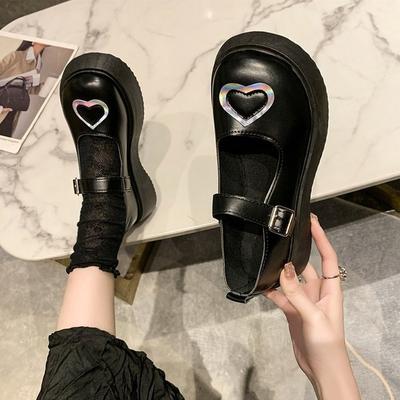 Туфли в стиле Лолита Туфли Мэри Джейн Женские Туфли Школьницы Студентки Колледжа Сладкие Туфли Мэри Джейн Женские Туфли На Низком Каблуке