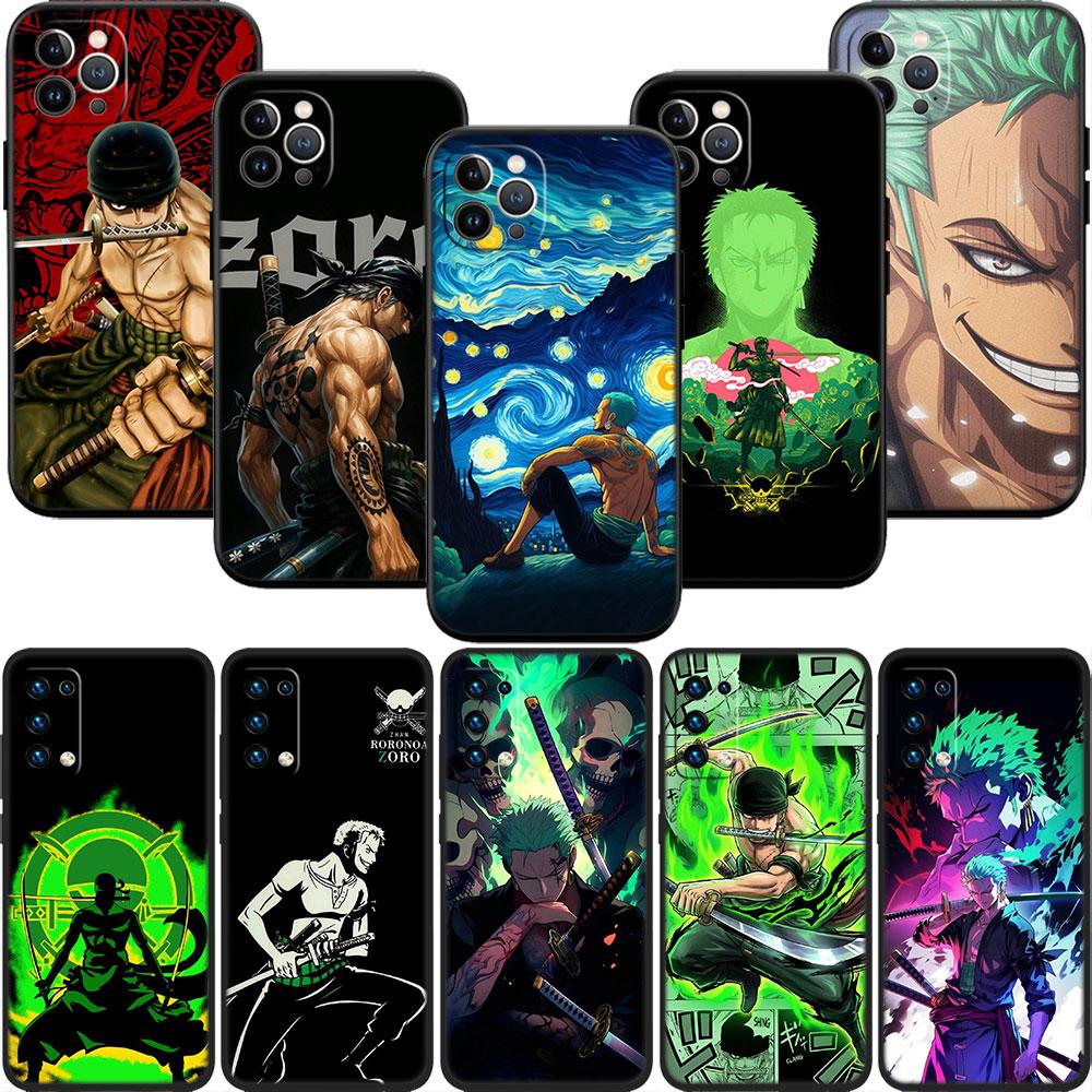 FM50 Зоро One Piece Чехол-бампер из мягкого материала для телефона OPPO A40 A60 A80 A15 A16 A16K A12 A17 A17K A54 A54S A53 A53S A55 A56 A57 A98 F23