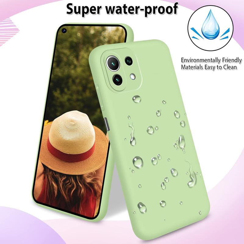 Ультратонкий противоударный силиконовый чехол для телефона Xiaomi Mi 11 lite Матовый чехол из ТПУ для Xiaomi Mi11 lite NE 5G Мягкий чехол