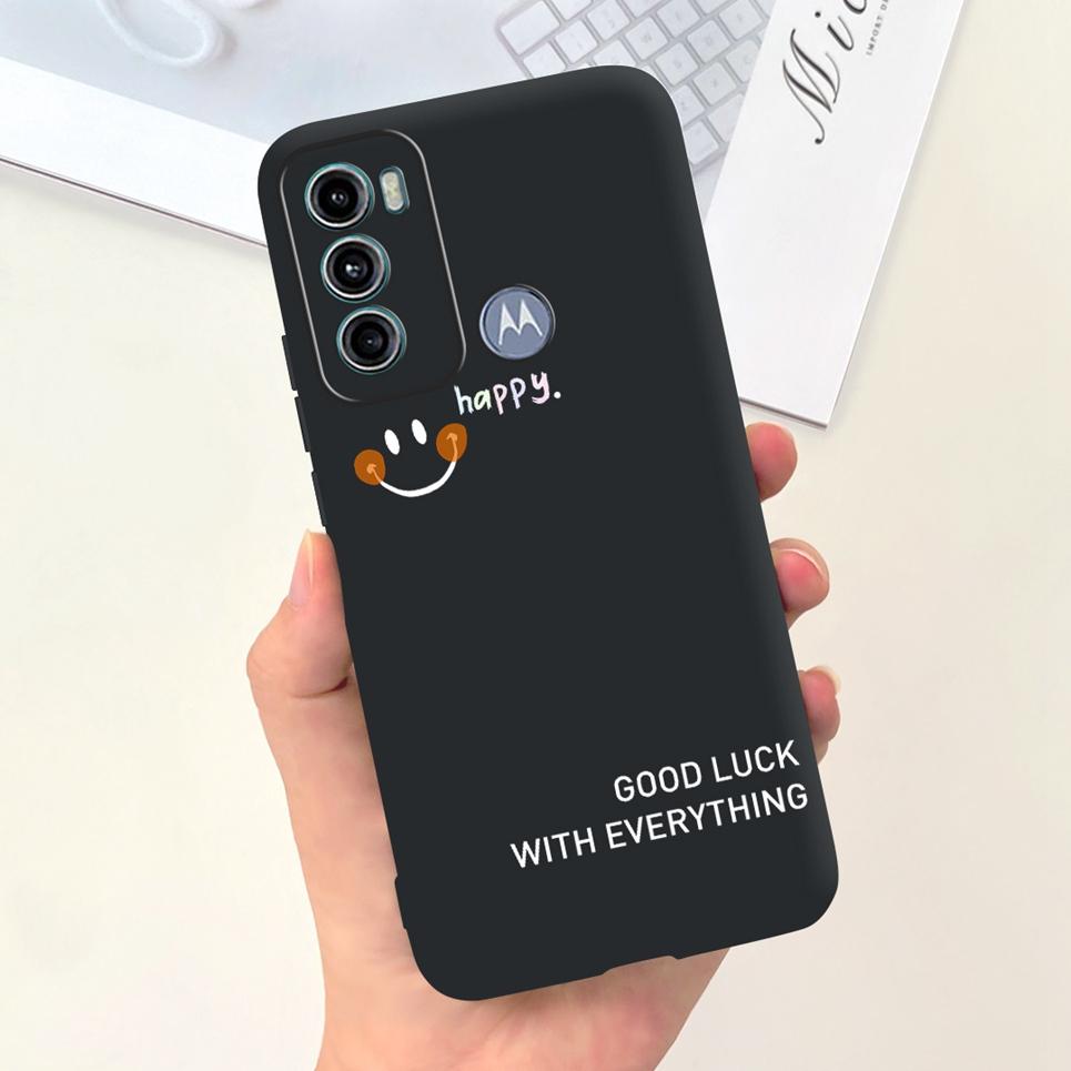For Cover Motorola Moto G60 5G G50 5G 4G Back Shell Goth Black Night Stylish Cartoon Pattern Funda Case Motorola G50 G60 5G Soft