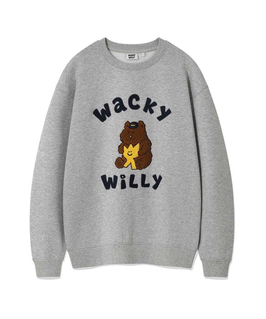 WACKY WILLY Kiki And Friends Graphic Sweatshirt Gray