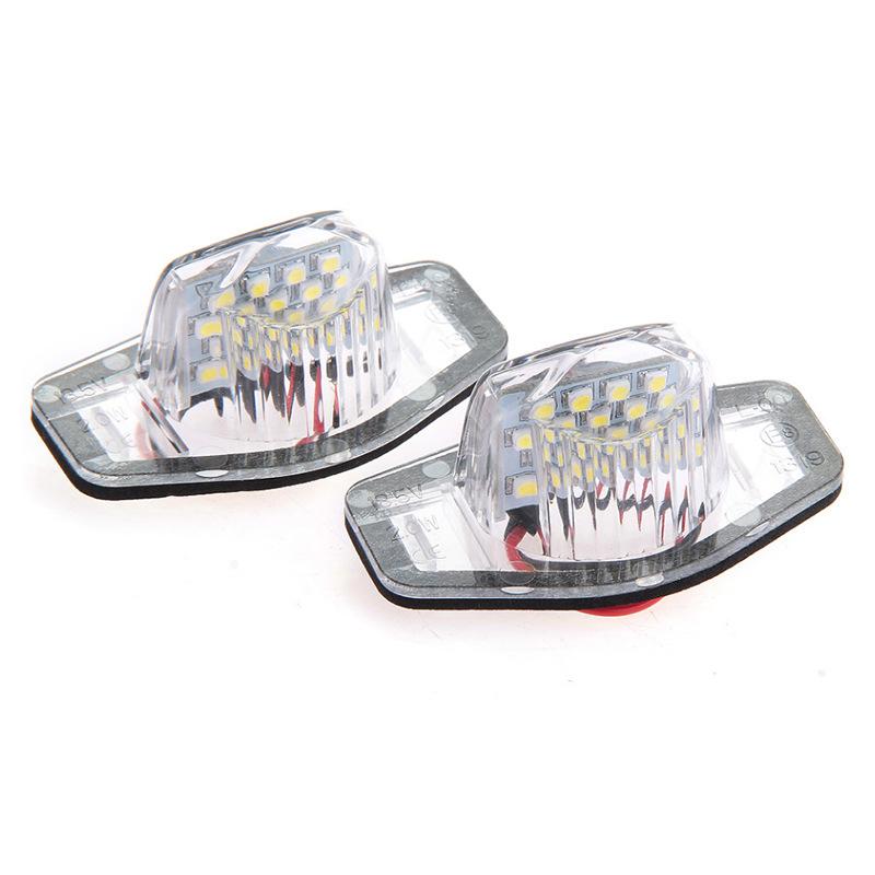 Car Number License Plate LED Light White For Honda Crv Fit Odyssey Jazz Hrv Frv CR-V Stream 12V SMD 18 LED Number Lamp