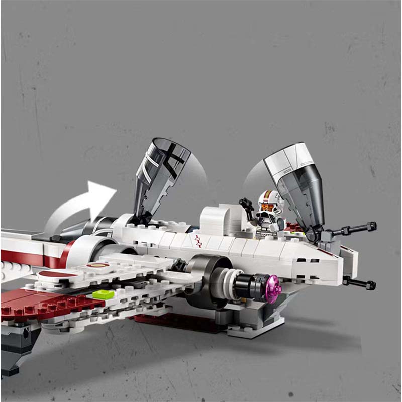 MOC-75402 Совместимый конструктор-пазл Модель Кирпичи ARC-170 Космический истребитель Фигурки Строительные блоки Игрушки Детские Рождественские Подарки